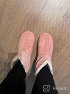 img 1 attached to Women'S Fluffy Faux Fur Memory Foam Bootie Slippers By Longbay - Cozy & Comfy! review by David Pearson