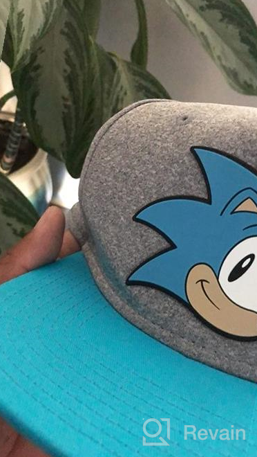 img 1 attached to 🔵 Gray Bioworld Sonic The Hedgehog Youth Face Snapback Hat review by Scott Larson