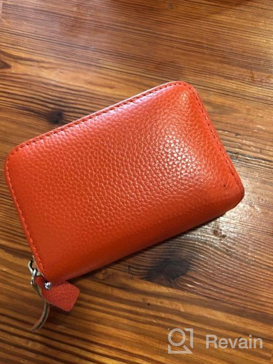 img 1 attached to Protect Your Identity With Our Stylish Leather RFID Blocking Wallet And Business Card Holder For Women review by Don Kishore