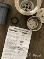 img 1 attached to 🚰 ROVOGO Stainless Steel Kitchen Sink Drain with Removable Deep Basket Strainer and Tailpiece, 3-1/2-inch review by Octavius Webster