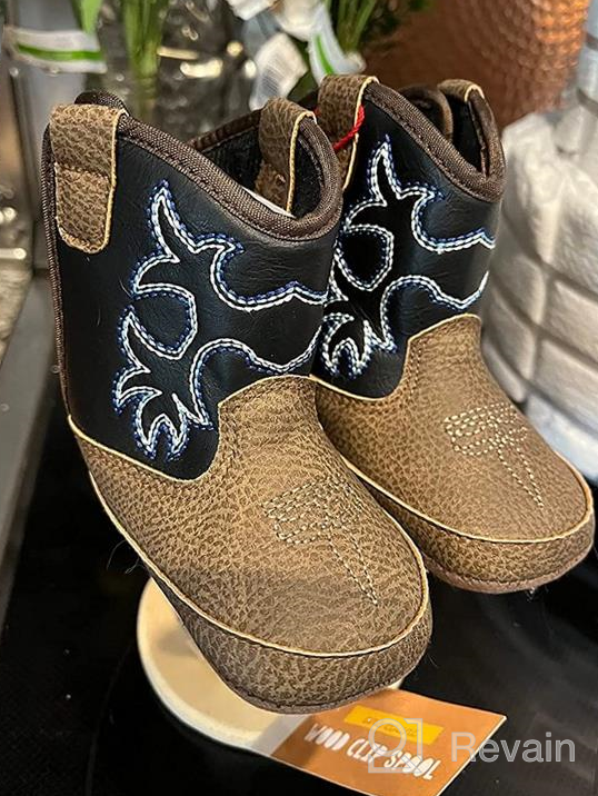 img 1 attached to M&F Western Kids 👶 Baby Boy's Tombstone Boots (Infant/Toddler) review by Mario Haan