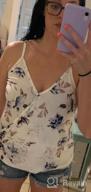 img 1 attached to Women'S Summer Floral V Neck Tank Top By AlvaQ - Casual Sleeveless Shirt review by Marcos Fiallo