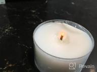 img 1 attached to Long-Lasting Tea Light Candles: CandleNScent 8 Hour Clear Cup Tealights (Set Of 30) review by Rachel Cooper