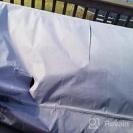 img 1 attached to Heavy Duty Waterproof L-Shaped Outdoor Sectional Sofa Cover - 6 Windproof Straps, Air Vent & ClawsCover - 83"L/104"Lx 32"Dx31"H (Left Facing) review by Matthew Henderson