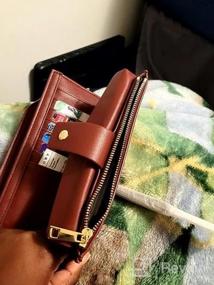 img 7 attached to Женский кошелек с RFID-браслетом - сумка-органайзер большой емкости с ремешком, изготовленная из искусственной кожи - UTO 459