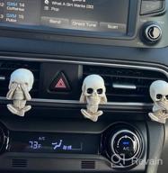 img 1 attached to Funky Fathers Day Skull Gifts For The Cool Dad, Unique Hippie Car Accessories For All, Gothic Car Decor For A Trendy Ride, Cool Car Air Fresheners And Vent Clips For A Refreshing Drive review by Eduardo Davis