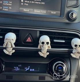 img 6 attached to Funky Fathers Day Skull Gifts For The Cool Dad, Unique Hippie Car Accessories For All, Gothic Car Decor For A Trendy Ride, Cool Car Air Fresheners And Vent Clips For A Refreshing Drive