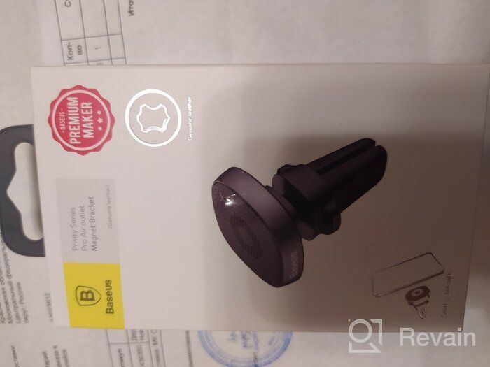 img 1 attached to Baseus Magnetic Air Vent Car Mount Holder Gold review by Haraki Itsuki ᠌