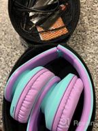 img 1 attached to PowerLocus Kids Headphones Over-Ear: 85DB Volume Limited, Bluetooth Wireless W/Microphone & Carry Case review by Abdy Traini