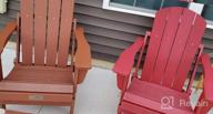 img 1 attached to SERWALL Folding Adirondack Chair Patio Chairs Outdoor Chairs Painted Adirondack Chair Weather Resistant For Patio Deck Garden, Backyard Deck, Fire Pit & Lawn Furniture Porch And Lawn Seating- Red review by Tricia Anderson