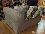 img 1 attached to Protect Your Sofa With YEMYHOM'S High Stretch Checkered Couch Cover - Anti-Slip, Durable & Perfect For Pets! (Sofa, Dark Coffee) review by Elle Foster