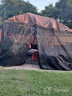 img 1 attached to 10X12 Ft Black Knitted Mesh Tarp With Grommets - 60-70% Shade For Shade, Greenhouse, Garden, Canopy, Pool, And Dump Truck - Heavy-Duty And Durable From Windscreensupplyco review by Tony Dago