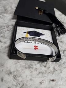 img 6 attached to Вдохновляющие браслеты JoycuFF для женщин - гравированный наруч 🎁 браслет с вдохновляющим посланием, идеальный подарок на Рождество и день рождения
