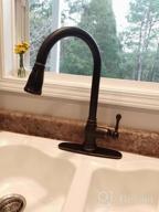 img 1 attached to Tohlar Gold Kitchen Faucet, Kitchen Faucets With Pull Down Sprayer, Stainless Steel Single Handle Kitchen Faucet Fit For 1 Or 3 Holes Kitchen Sink Faucet Gold Faucet For Kitchen Brushed Gold review by George Bridgewater