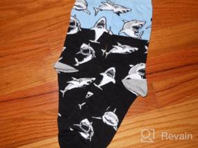 img 8 attached to Zmart мужские носки с изображением акулы, инопланетянина, бигфута, космонавта, покер, медицинские носки с изображением скелета и животных, забавные подарки