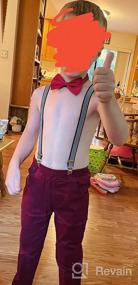 img 7 attached to 👶 Nwada Clothing Toddler Burgundy Boys' Suspender – Stylish Kids' Apparel