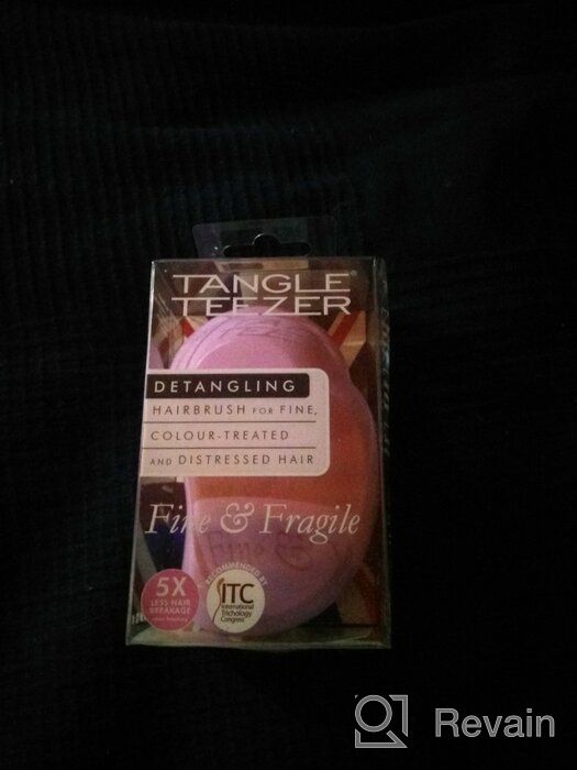 img 1 attached to Fragile Fine Hair Detangling Brush - TANGLE TEEZER, Mint Violet review by Ada Zieleniewska ᠌