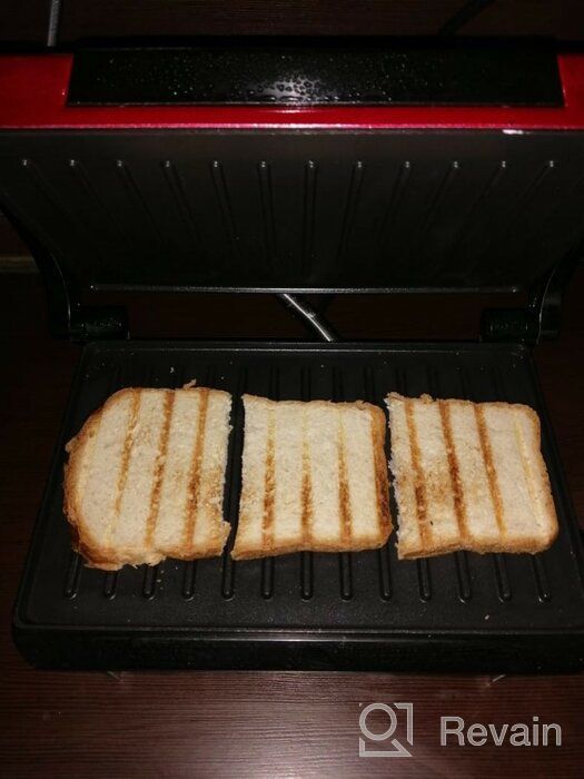 img 1 attached to Sandwich maker Kitfort KT-1609 Panini Maker, red review by Franciszka Adamski ᠌