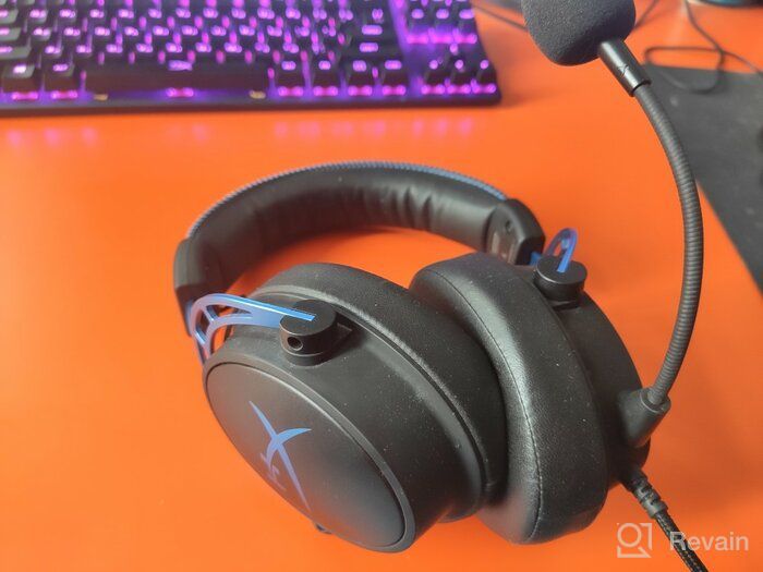 img 1 attached to HyperX Cloud Alpha S - The Ultimate PC Gaming Headset with 🎧 7.1 Surround Sound, Adjustable Bass, Dual Chamber Drivers, and Memory Foam in Blue. review by Minoru Koshida ᠌