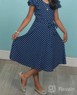 img 1 attached to 👗 Polka Crepe Dress for Girls - Fashionable Clothing for Girls in Dresses review by Christine Moore