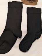 img 1 attached to 🧦 High Quality Bamboo Crew School Socks for Girls & Boys, Comfort Seam, 5 Pairs, Sizes: 3-5/6-8/9-11/12-14 review by Margarita Grossarth