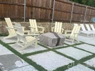 img 1 attached to Oversized Weather Resistant Green Adirondack Chair - Perfect For Outdoor Fire Pits! review by Leticia Wilhelmsen
