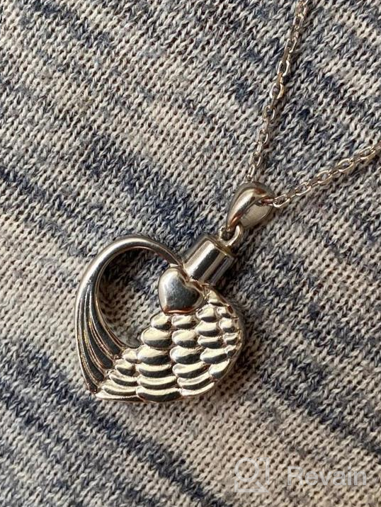 img 1 attached to S925 Sterling Silver Urn Necklace: Exquisite Cremation Memorial Keepsake Pendant for Women review by Corey Bigglesworth