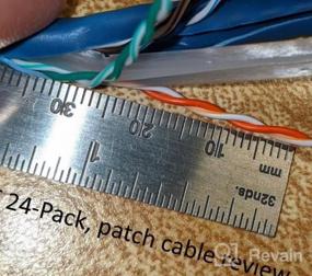 img 5 attached to Комплект из 24 Ethernet-кабелей GearIT Cat 6 — 2-футовые синие соединительные кабели Cat6 для сетей, Интернета и многого другого