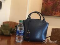 img 1 attached to Retro-Style Small Tote Shoulder Bag For Women - Genuine Leather Handbag By Covelin review by Marc Tufa