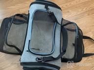img 1 attached to Expandable Airline Approved Pet Carrier Bag For Cats And Small Dogs With Fleece Pad By Siivton review by Josh Fox