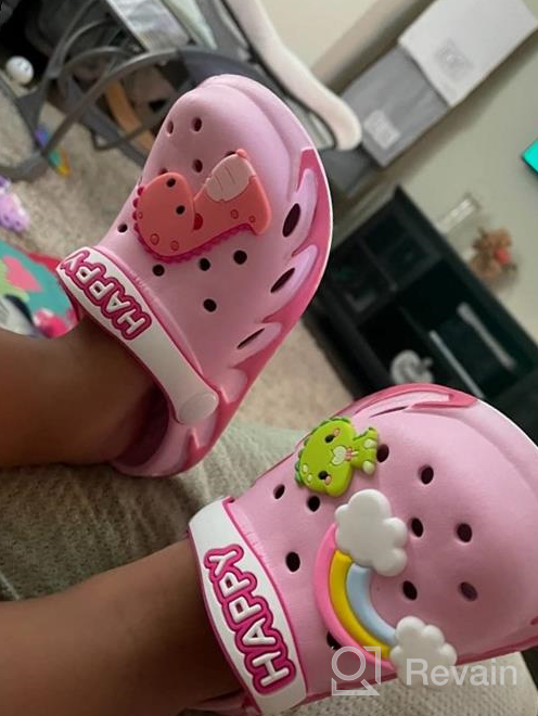 img 1 attached to 👦 KUBUA Children's Slip-On Water Shoes - Garden Clogs for Boys and Girls review by Jamie Masloski