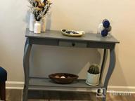img 1 attached to Chic White Narrow Console Table With Drawer - Ideal Entryway And Accent Sofa Table review by Daniel Reeder