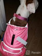 img 1 attached to Waterproof Reflective Winter Dog Jacket With Reversible Stormguard, Windproof Coat For Cold Weather, Warm Coat Vest For Small, Medium, Large Dogs - Red (Size S) By MIGOHI review by Christopher Cheek