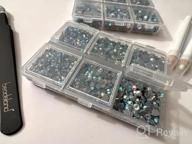 img 1 attached to 6736Pcs Hotfix AB Crystal Rhinestones For Crafts - SS6-SS30, 5 Sizes + Tweezers & Wax Pencil Kit review by Heather Warren