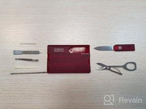 img 13 attached to Мультитул Swiss card VICTORINOX SwissCard Classic box (0.7100/0.7122/0.7133) красный прозрачный.