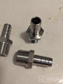 img 5 attached to Versatile And Durable: Joywayus Stainless Steel Barb Fitting Connector For Water, Fuel And Air