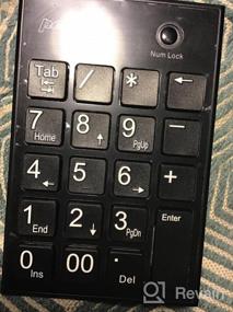 img 7 attached to Perixx Peripad-202H Black Wired Numeric Keypad With X-Scissor Keys, 2 USB Hubs, And Tab Key For Enhanced Productivity