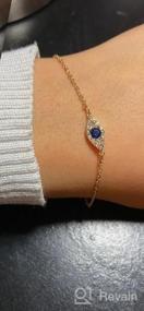 img 5 attached to 14K Gold Filled Dainty Chain Bracelet: Elegant And Simple Jewelry Gift For Women By LOYATA