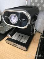 img 1 attached to Rozhkovy coffee maker Kitfort KT-702, black review by Janis Skrindzevskis ᠌