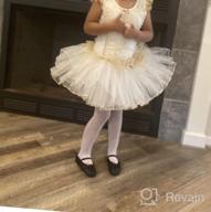 img 1 attached to Cute and Charming: Meeyou Little Girls' Flower Ovelay Ballet Tutu Dress review by Heather Thompson