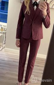 Buy LISUEYNE Women's Two Pieces Blazer Office Lady Suit Set Work