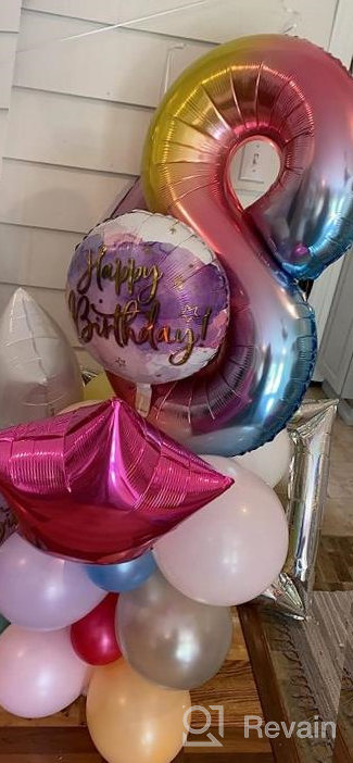 img 1 attached to 40-Inch Giant Black Number 6 Balloon - Perfect For 6Th Birthday Party Decorations, Baby Showers, And More - Foil Mylar Helium Balloon For Kids, Children, And Adults - Available In 0-9 Numbers review by Cyrus Wright