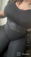 img 1 attached to Women'S Latex Waist Trainer Cincher Belt For Sports & Trimming - ASHLONE Underbust Corset review by Tina Williams
