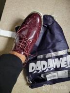 img 1 attached to Women'S Platform Lace-Up Wingtips Square Toe Oxfords Shoes By DADAWEN review by Kelly Noonan