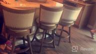 img 1 attached to 29-Inch Boraam Melrose Barstool In Driftwood Wire-Brush And Ivory - 1 Pack review by Julian Rash
