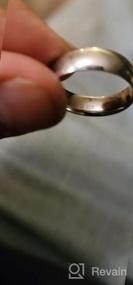 img 8 attached to Кольцо из чистого серебра 925 пробы от BORUO - элегантное кольцо для женщин и мужчин - идеальный подарок для особых случаев - доступно в размерах 4 мм и 6 мм, размер кольца 4-15