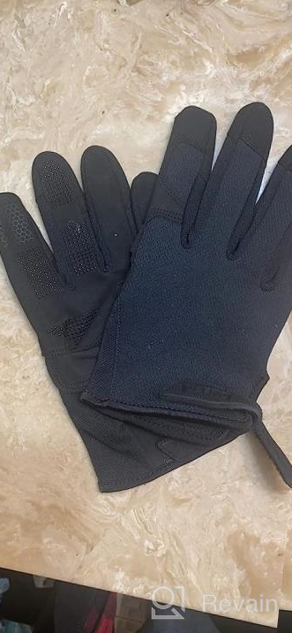 img 1 attached to Flex Extra Grip Mechanic Gloves With Touchscreen And Non-Slip Design - Ideal For Tactical, Mechanic, Hunting, And Cycling - Suitable For Men And Women - 1 Pair - Black - Size Large review by Chris Webb