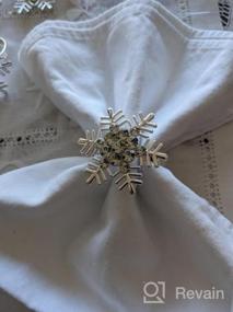 img 5 attached to 6-Pack Christmas Wreath Napkin Rings - Perfect For Holiday Table Settings, Weddings & Receptions!