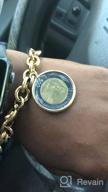 картинка 1 прикреплена к отзыву 💎 Miabella 18K Gold-Plated Italian Genuine 500-Lira Coin Charm Rolo Link Chain Bracelet for Women, Handcrafted in Italy от Joe Merculief