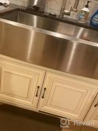 img 1 attached to Matte Gold 33-Inch Single Bowl Farmhouse Kitchen Sink - Lordear Apron Front Design With Deep 16 Gauge Stainless Steel Basin review by Maurice Rivera